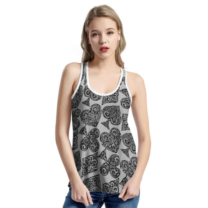 Poker Women's I-shaped Tank - Luxtrini, LLC