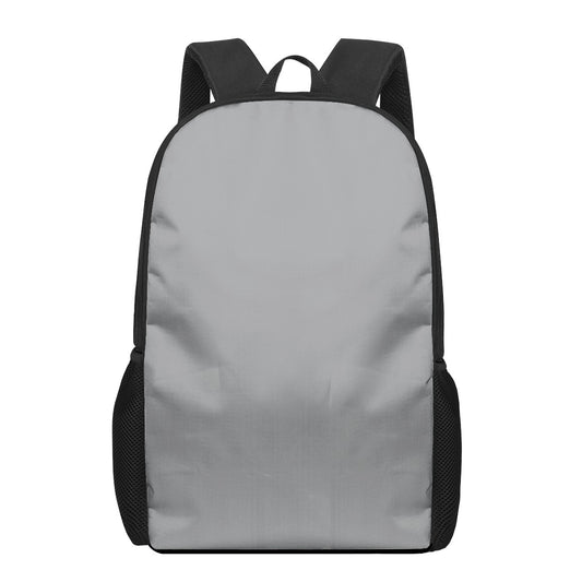 Silver Gray Kids Black Chain Backpack