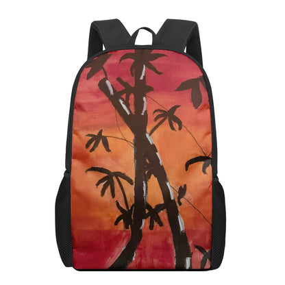 Bamboo at Sunset Kids Black Chain Backpack