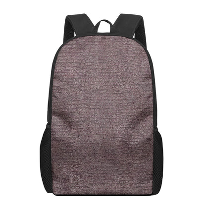 African | Ethnic | Mudcloth | Kids Black Chain Backpack