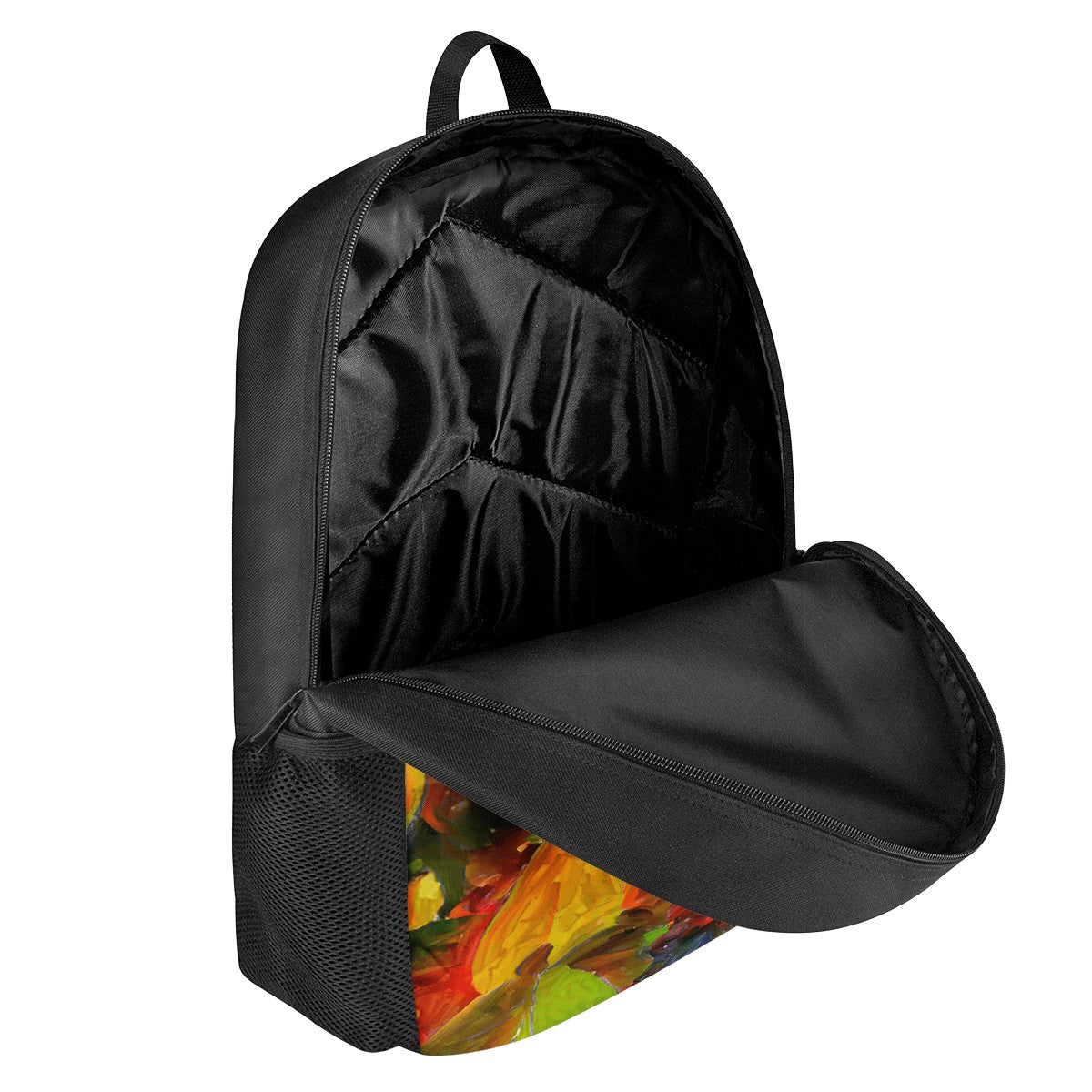 Petunia Flower Kids Black Chain Backpack