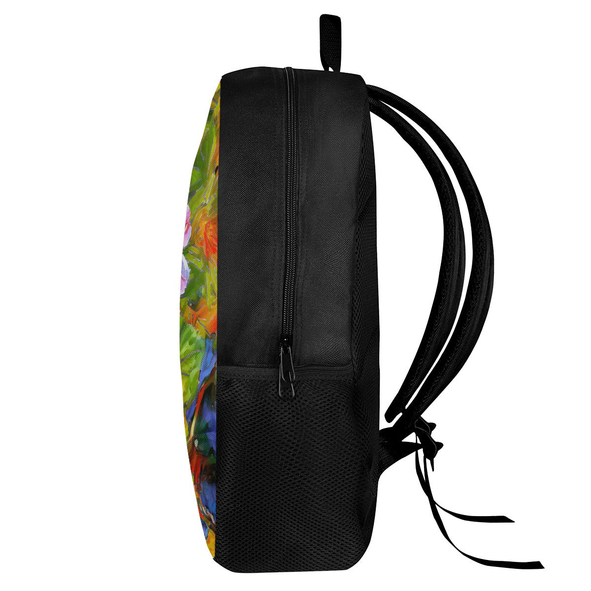 Petunia Flower Kids Black Chain Backpack