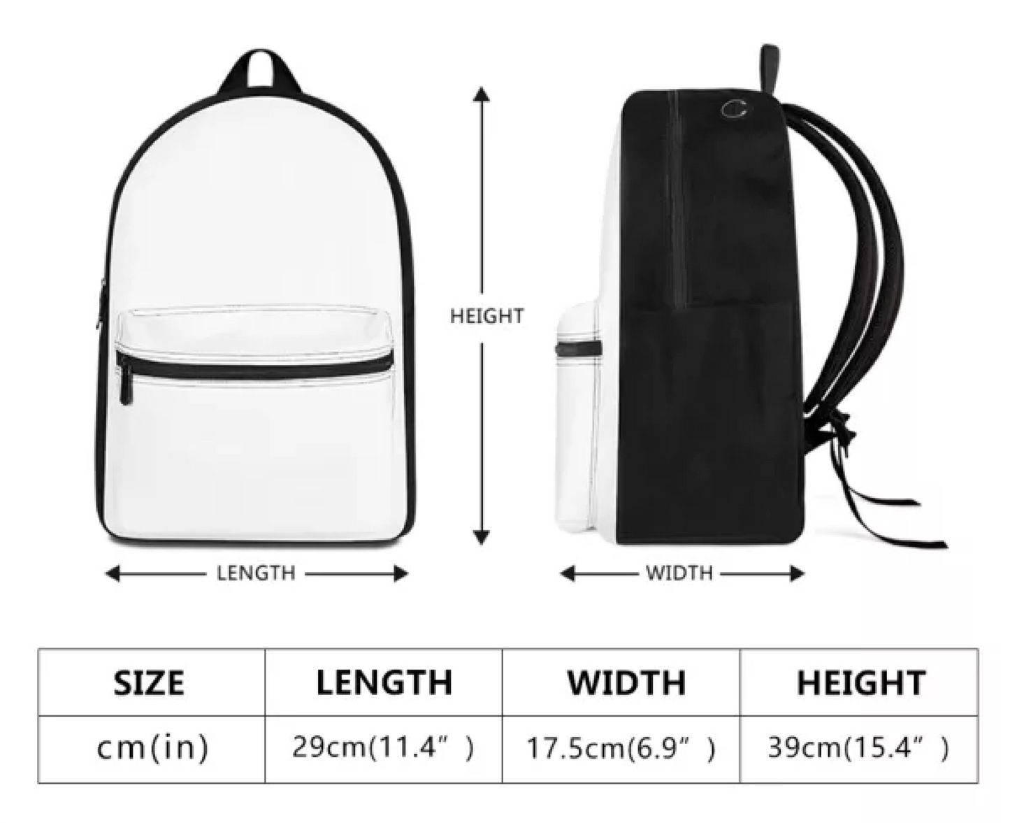 Silver Gray Canvas Backpack