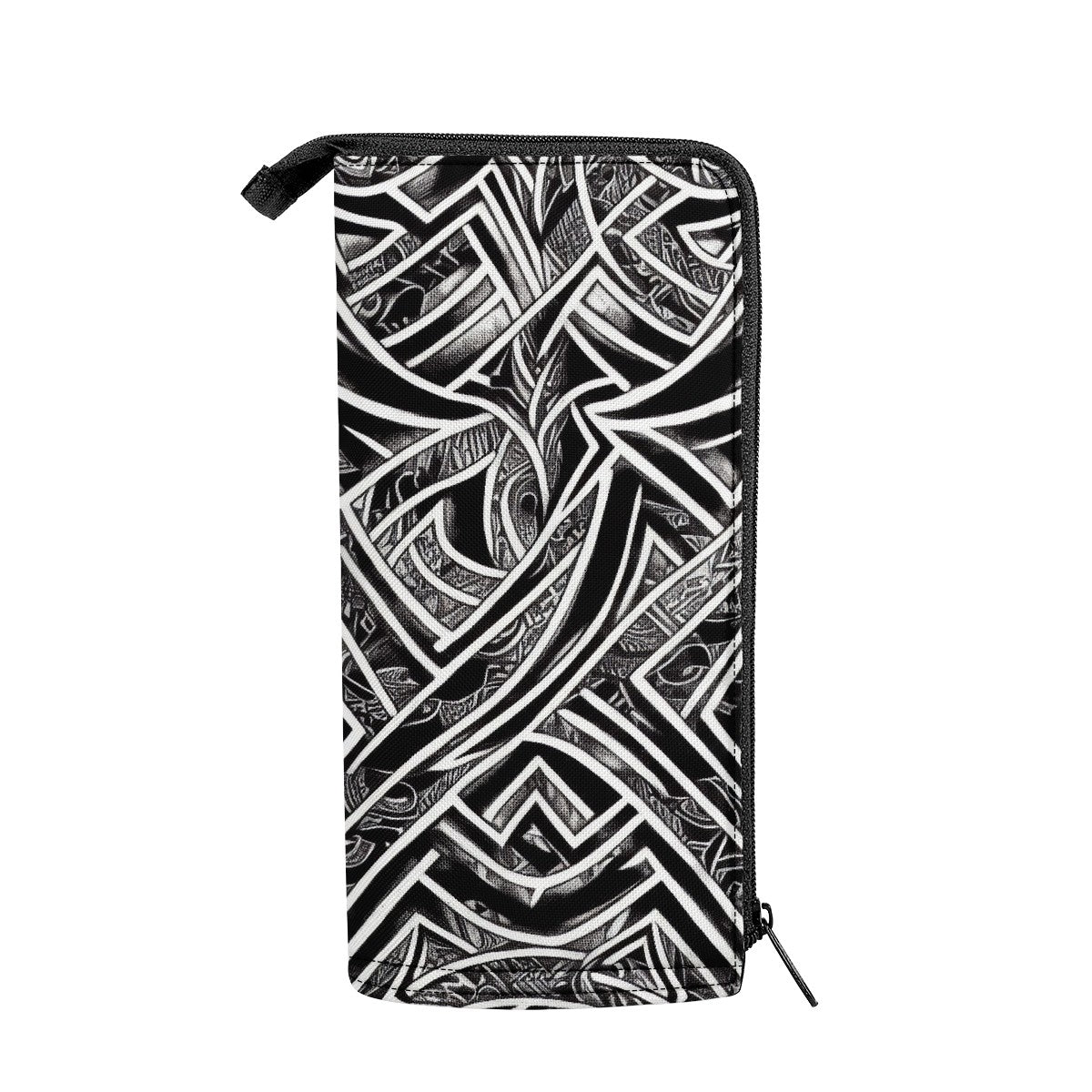 Black and White Polynesian Pencil Case