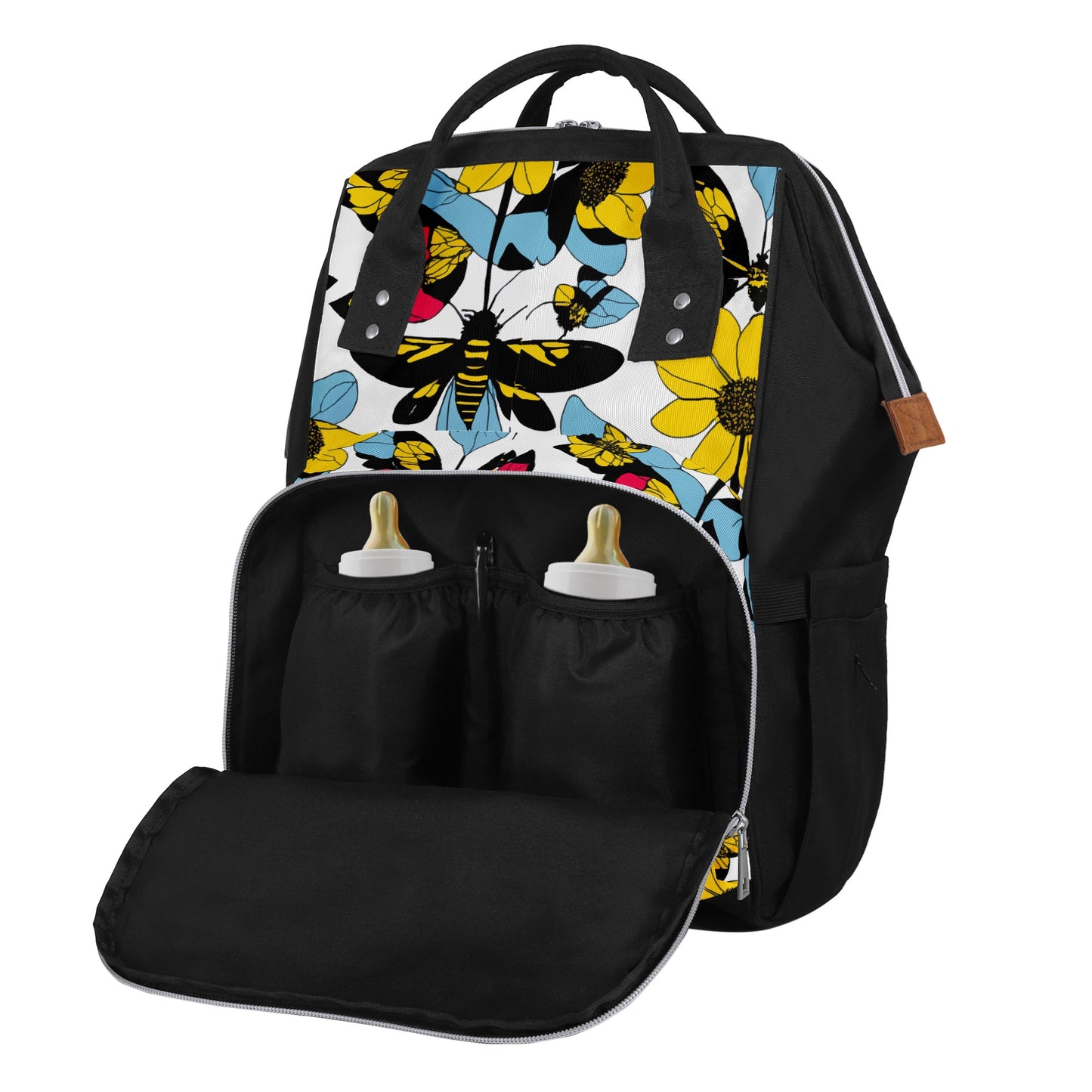 Luxtrini Bees and Sunflowers Diaper Bag: A Stylish and Functional Essential for Busy Parents