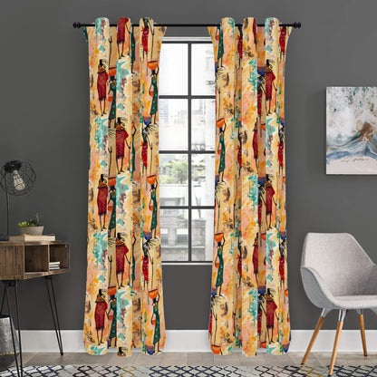 Tribal Long Curtains | Home Decor