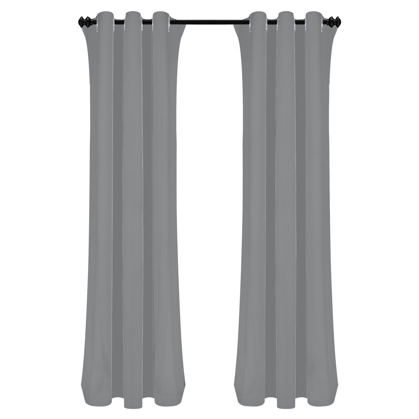 Silver Gray Long Curtains | Home Decor