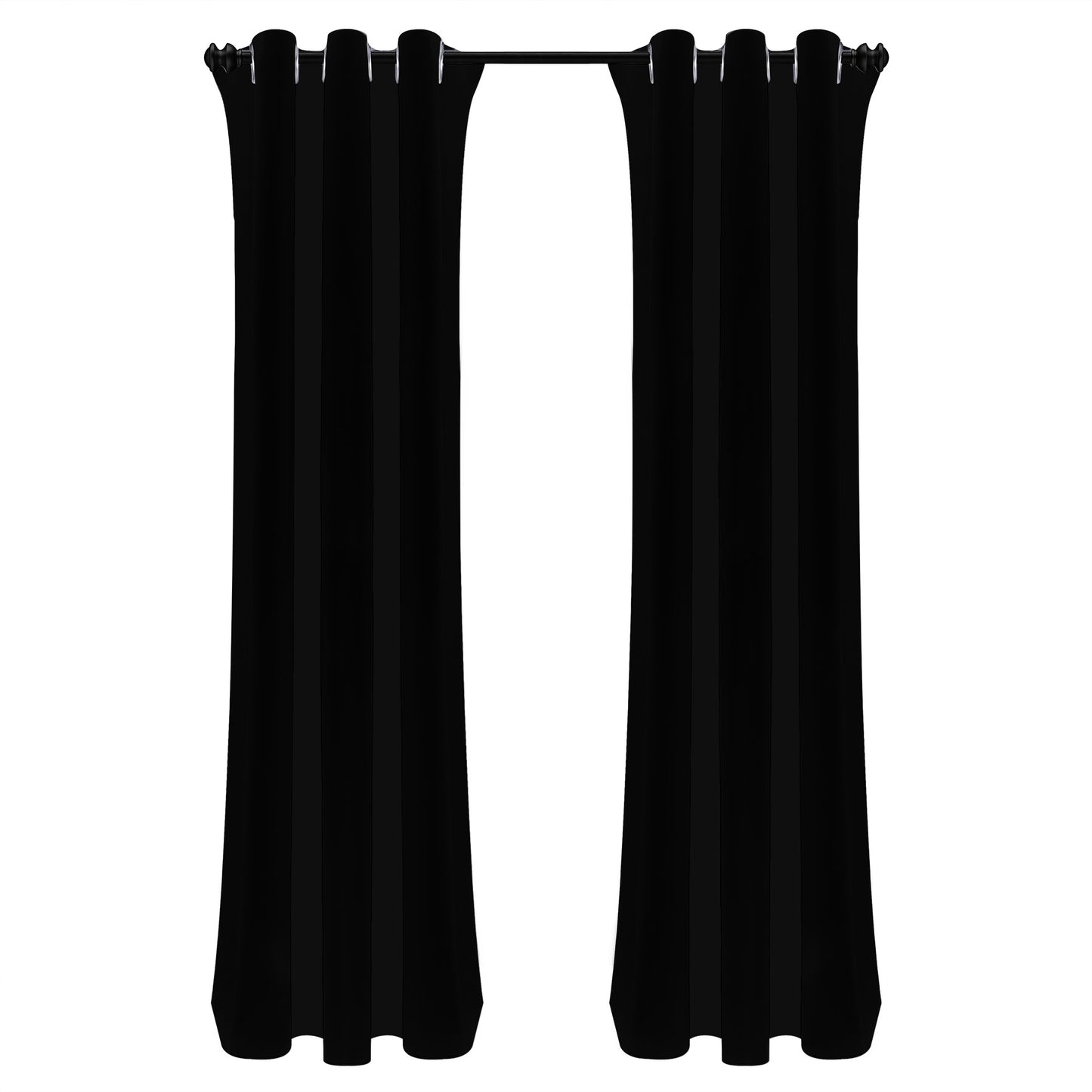 Black Long Curtains | Home Decor