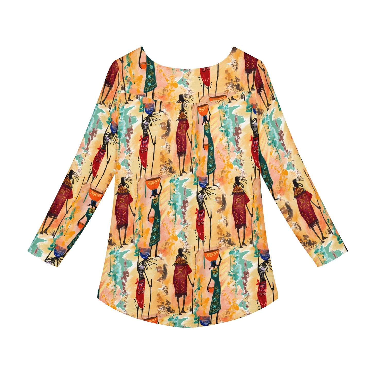 Tribal  Women Long Sleeve Shirt