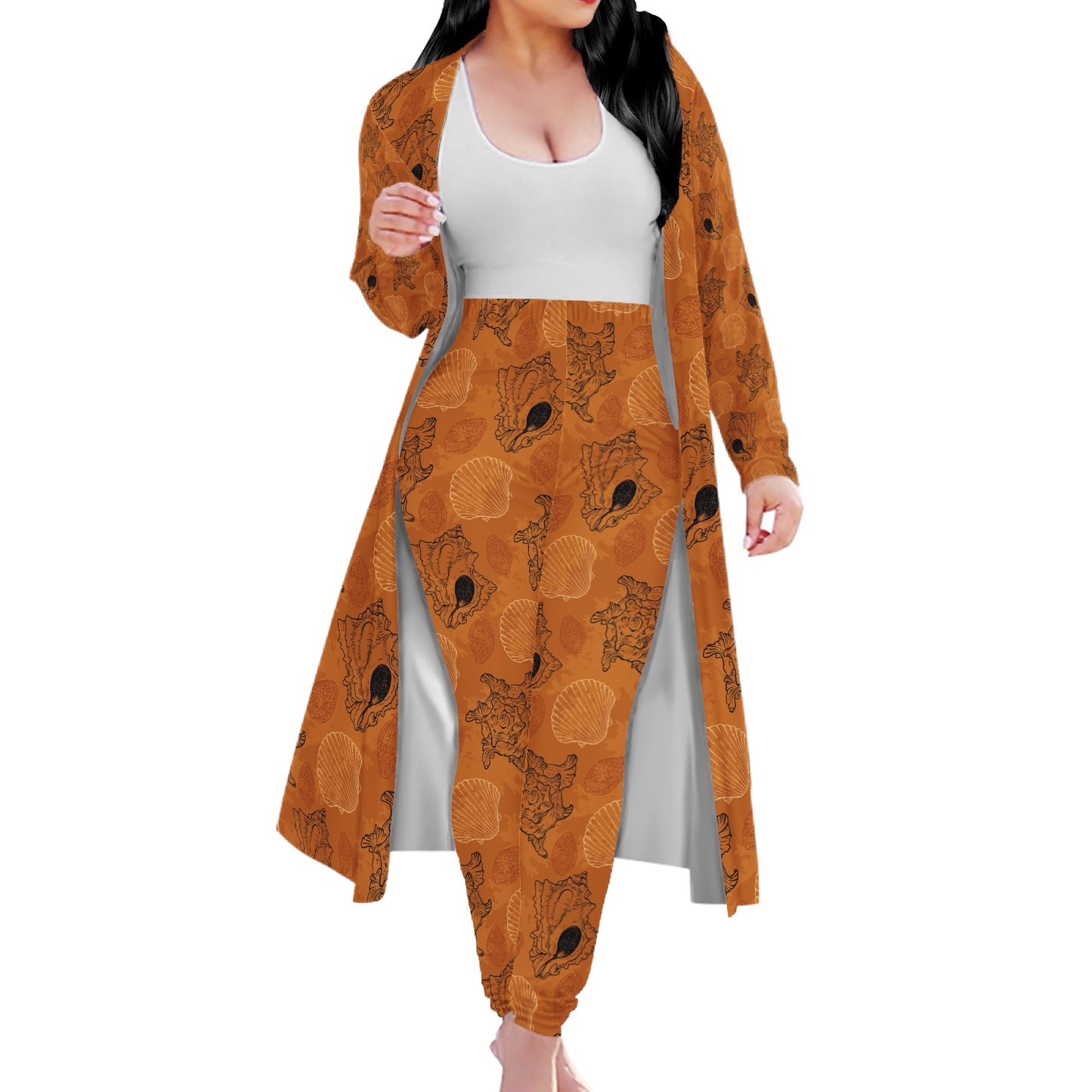 SeaShell - Ocean - in Orange - Women Overalls Sportwear Women