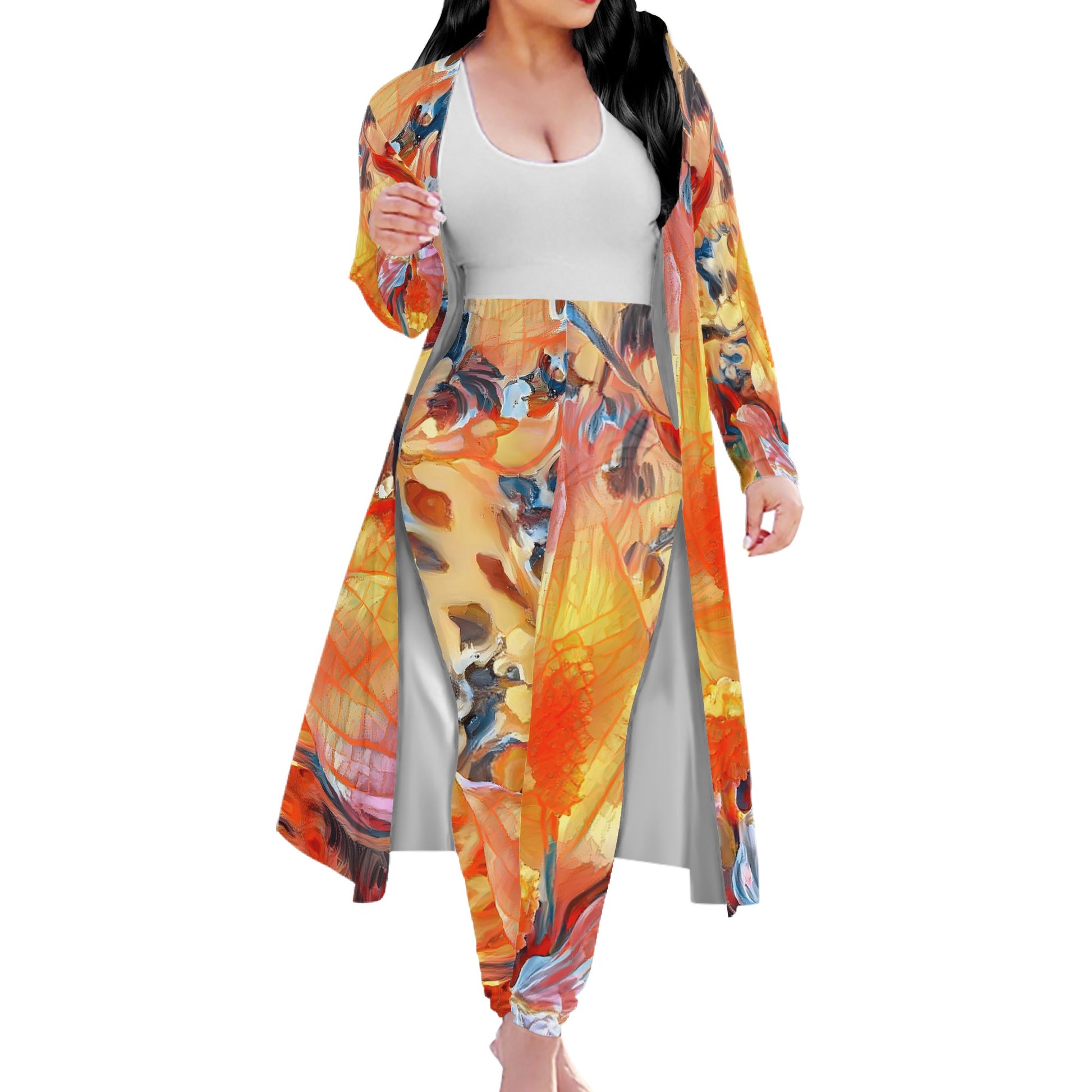 Golden Peace Lily Women Overalls Sportwear Women