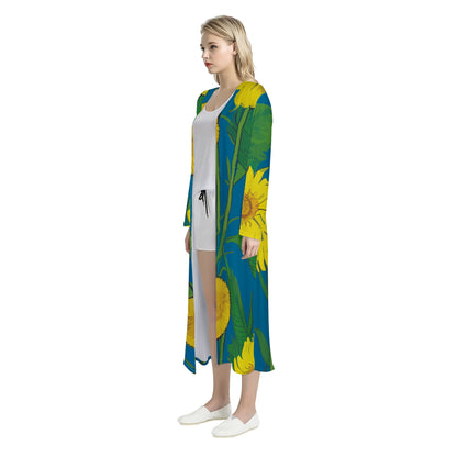 Sunflower Women's Casual Long Open Front Cardigan