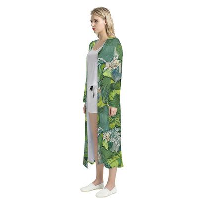 American Lotus Women's Casual Long Open Front Cardigan - Luxtrini, LLC