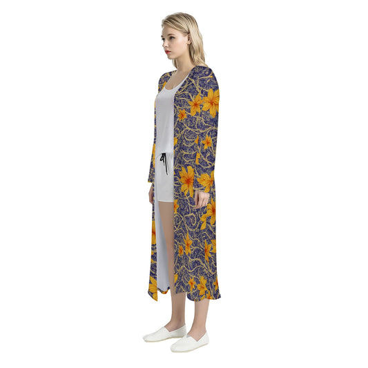 Jasmine Women's Casual Long Open Front Cardigan
