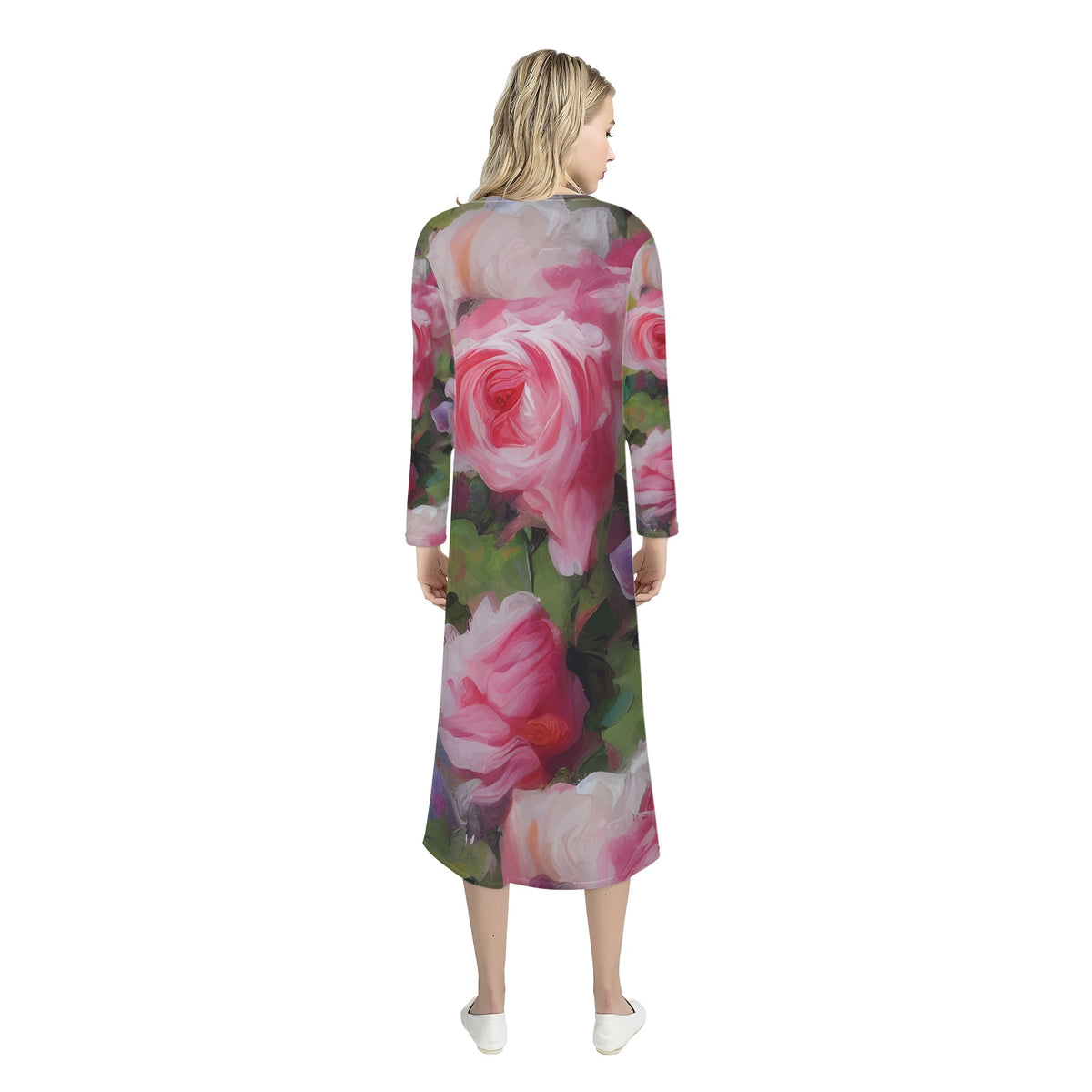 Roses Women's Casual Long Open Front Cardigan