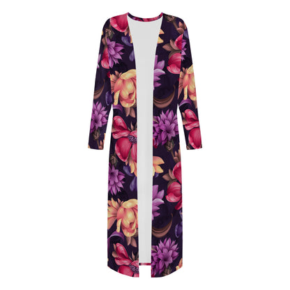 Floras Women's Casual Long Open Front Cardigan