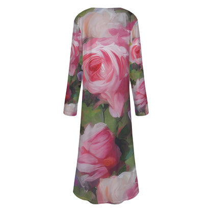 Roses Women's Casual Long Open Front Cardigan