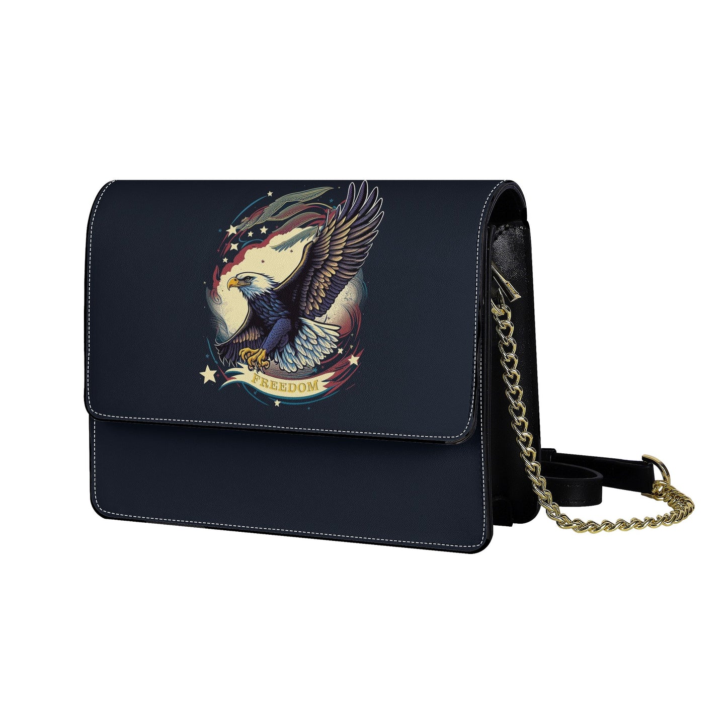 Freedom Flyer: Celebrating the Bald Eagle as a Symbol of Freedom and Strength in the USA Cross body handbag