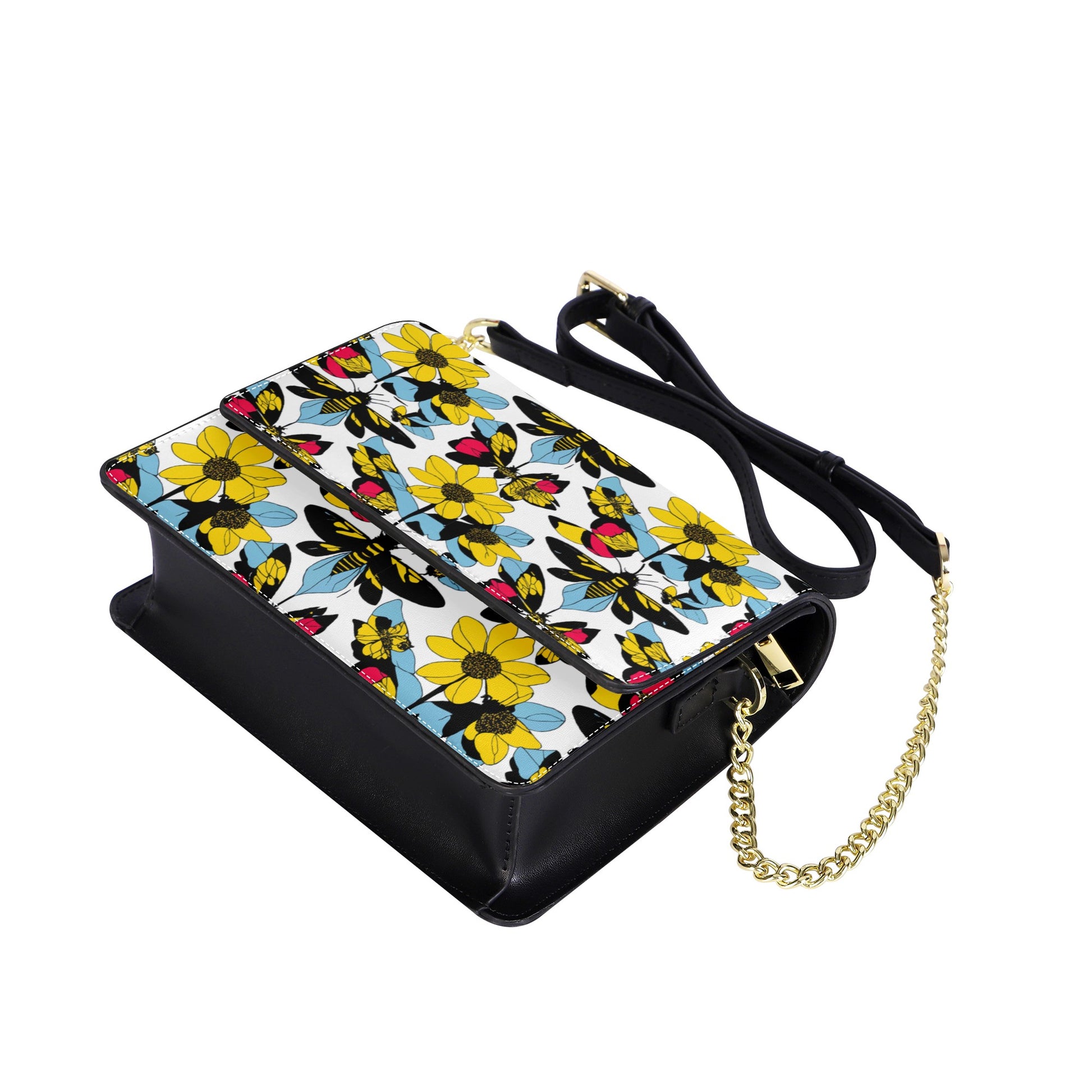 Luxtrini Bees and Sunflowers Crossbody Handbag