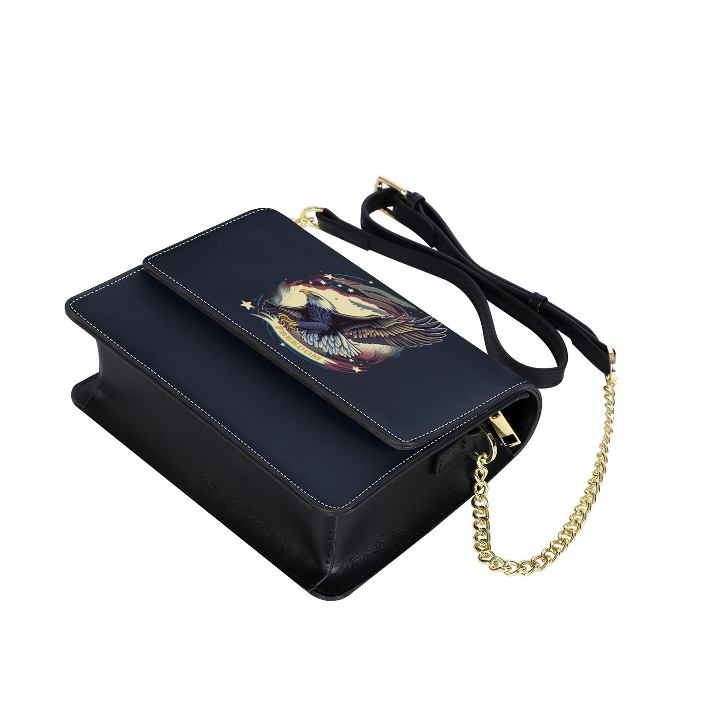 Freedom Flyer: Celebrating the Bald Eagle as a Symbol of Freedom and Strength in the USA Cross body handbag