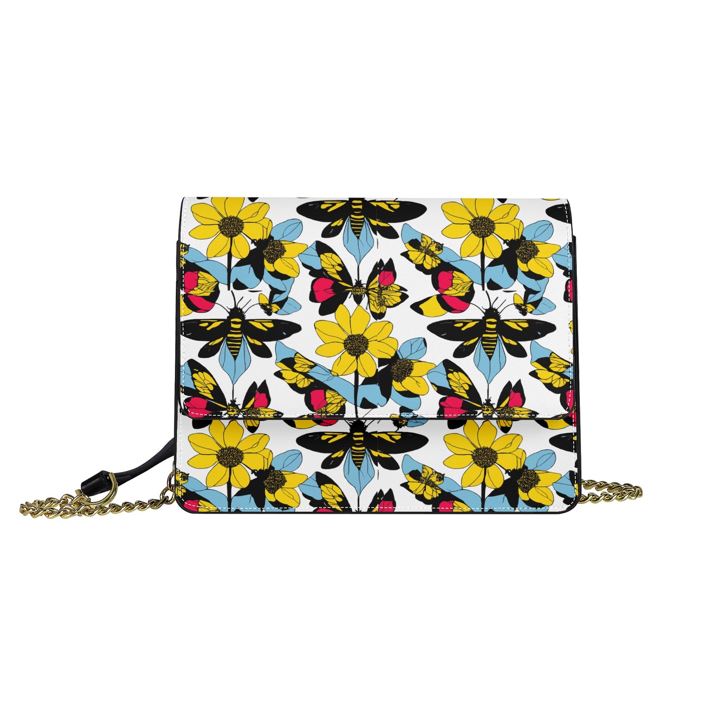 Luxtrini Bees and Sunflowers Crossbody Handbag