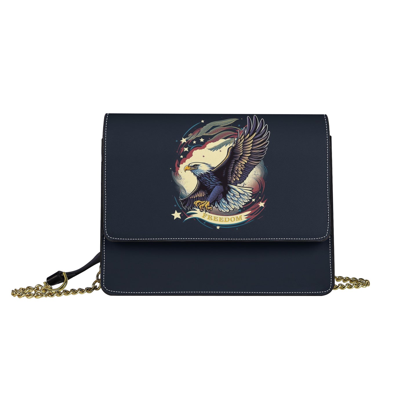 Freedom Flyer: Celebrating the Bald Eagle as a Symbol of Freedom and Strength in the USA Cross body handbag