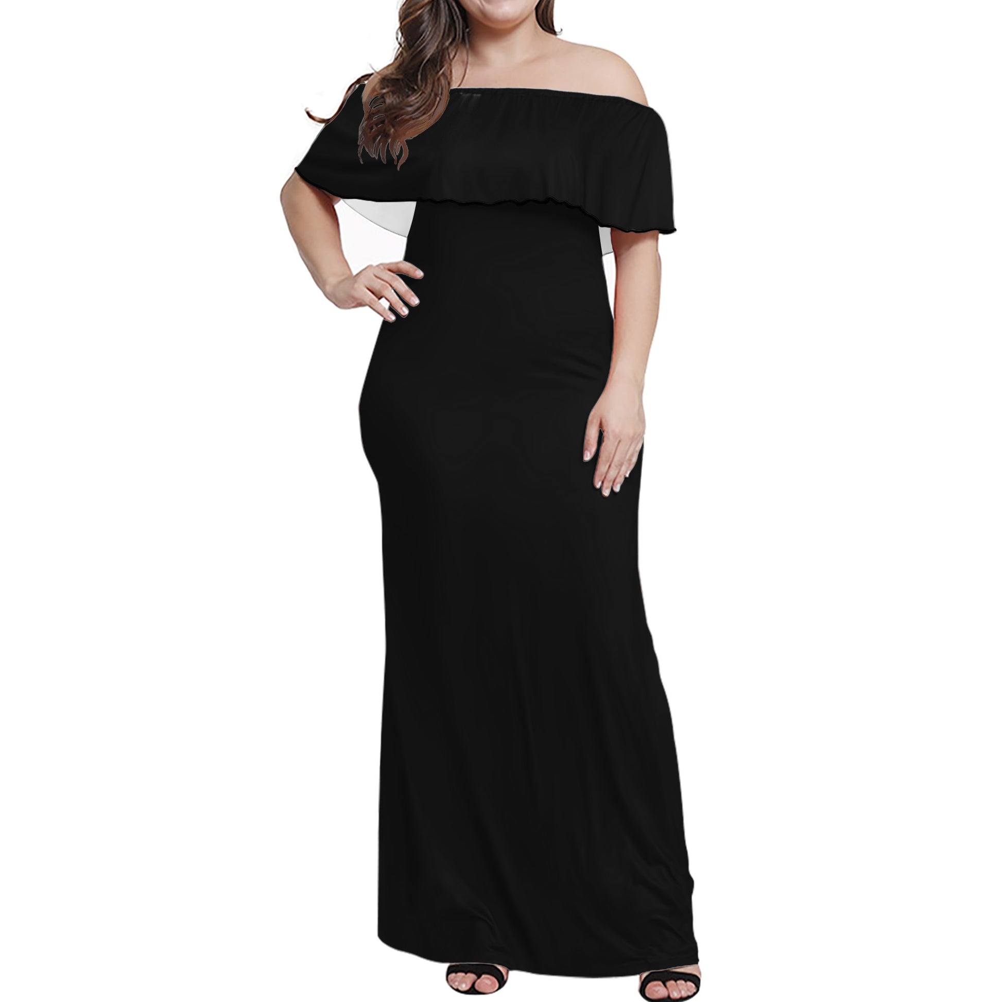 Women Off-shoulder Dress - Luxtrini, LLC