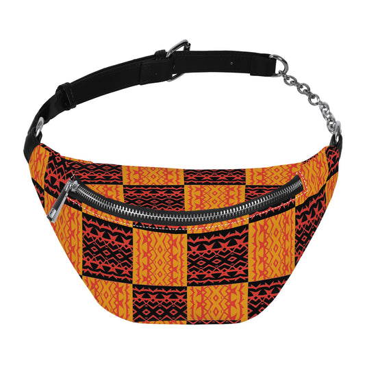 Black and Orange Tribal - Fashion Fanny Pack