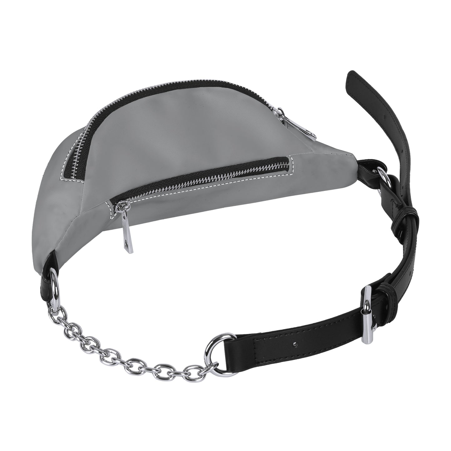 Silver Gray - Fashion Fanny Pack