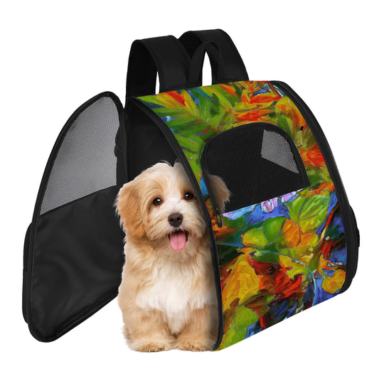 Petunia Flower Pet Carrier Backpack