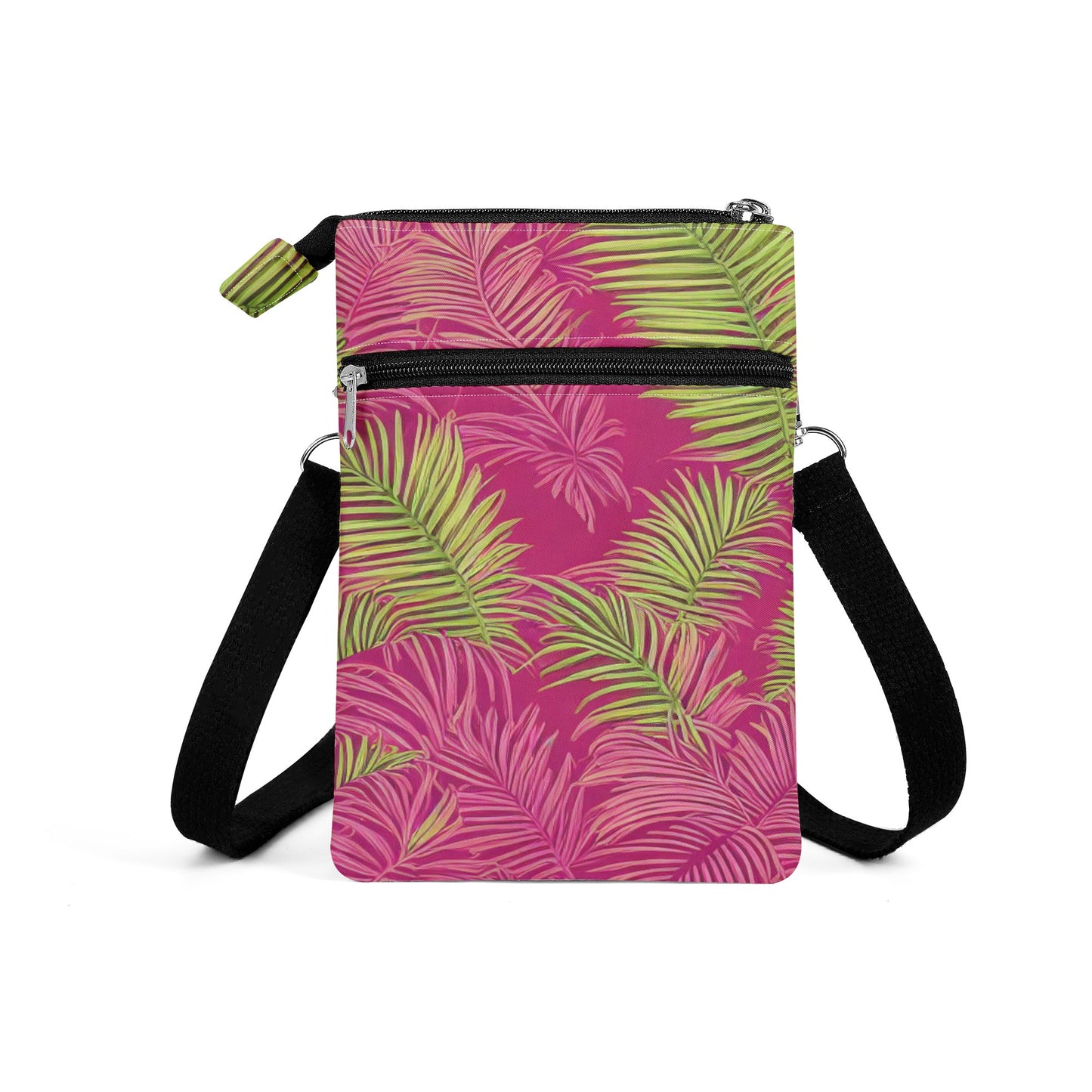 Sago Palm - Good Fortune, Longevity, Wealth Cloth Crossbody Bag