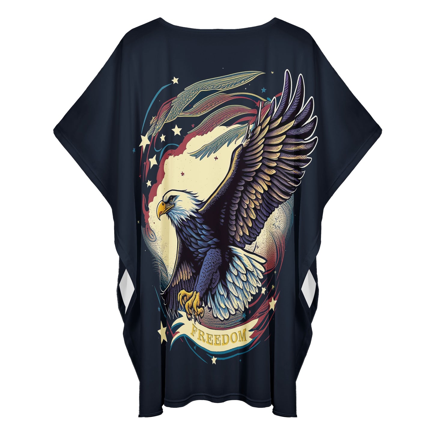 Freedom Flyer: Celebrating the Bald Eagle as a Symbol of Freedom and Strength in the USA Women Oversize Shirt Dress