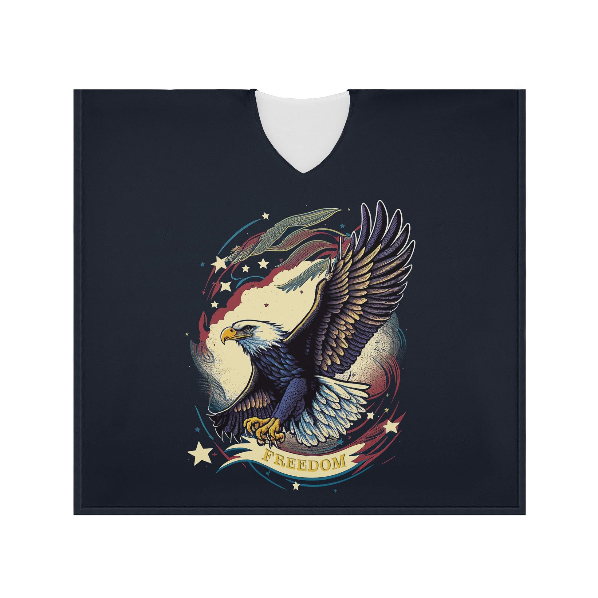 Freedom Flyer: Celebrating the Bald Eagle as a Symbol of Freedom and Strength in the USA Women Oversize Shirt Dress