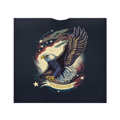 Freedom Flyer: Celebrating the Bald Eagle as a Symbol of Freedom and Strength in the USA Women Oversize Shirt Dress