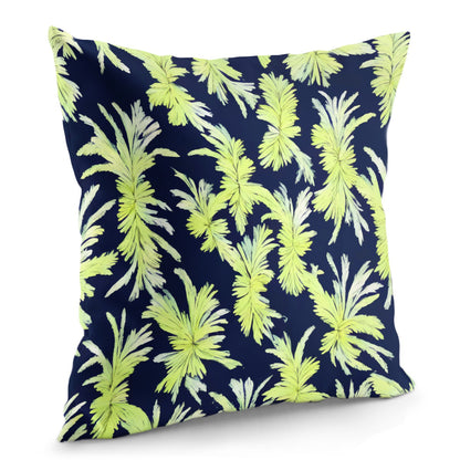 Puakenikeni - Lime Green and Black Pillow Cover - Luxtrini, LLC