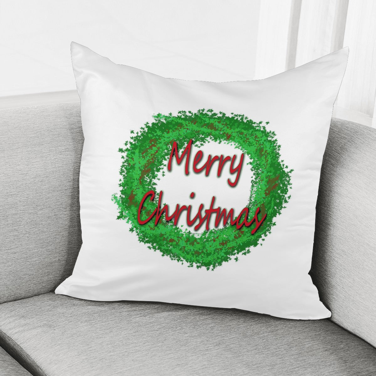 Pillow Cover - Merry Christmas - Luxtrini, LLC