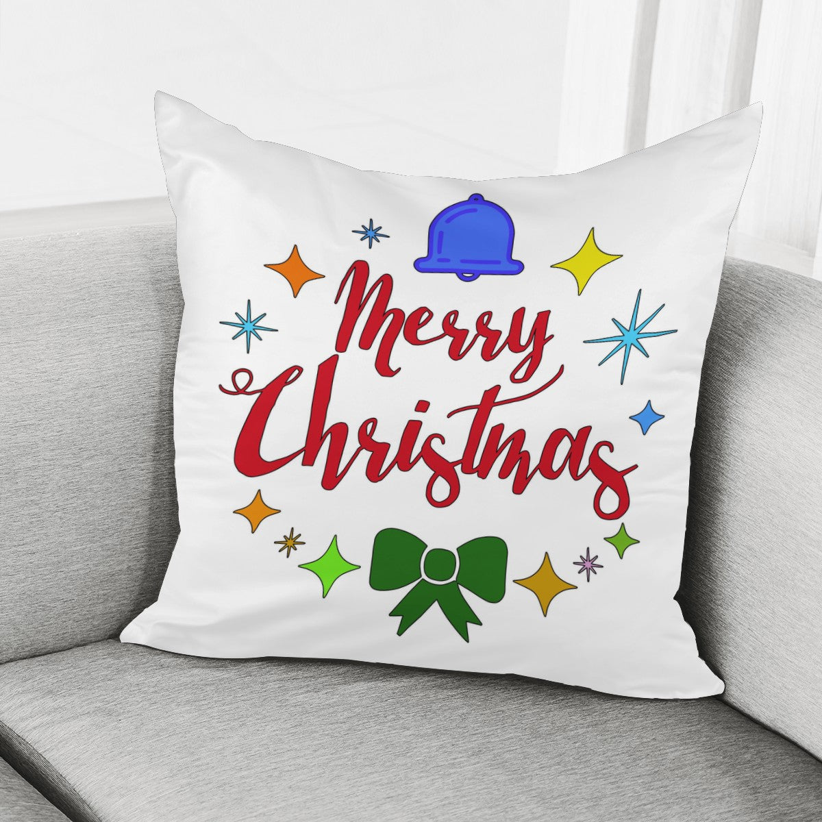 Pillow Cover - Merry Christmas - Luxtrini, LLC