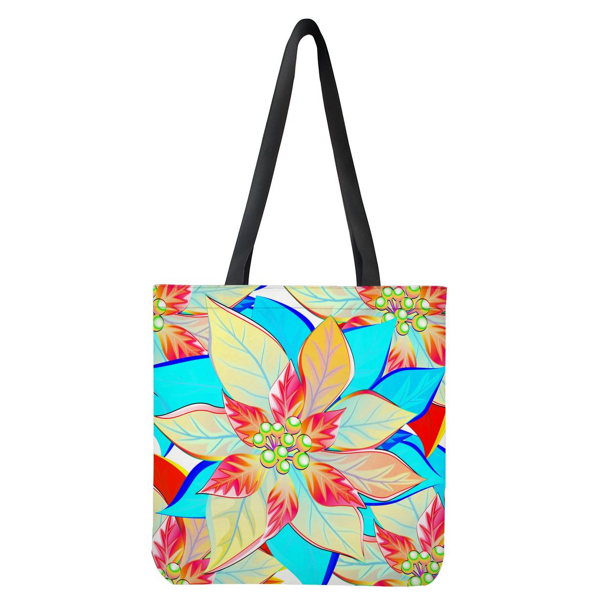 Luxtrini's Exquisite Christmas Flower Tote Bag