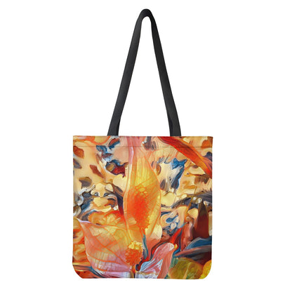 Golden Peace Lily Cloth Tote Bags