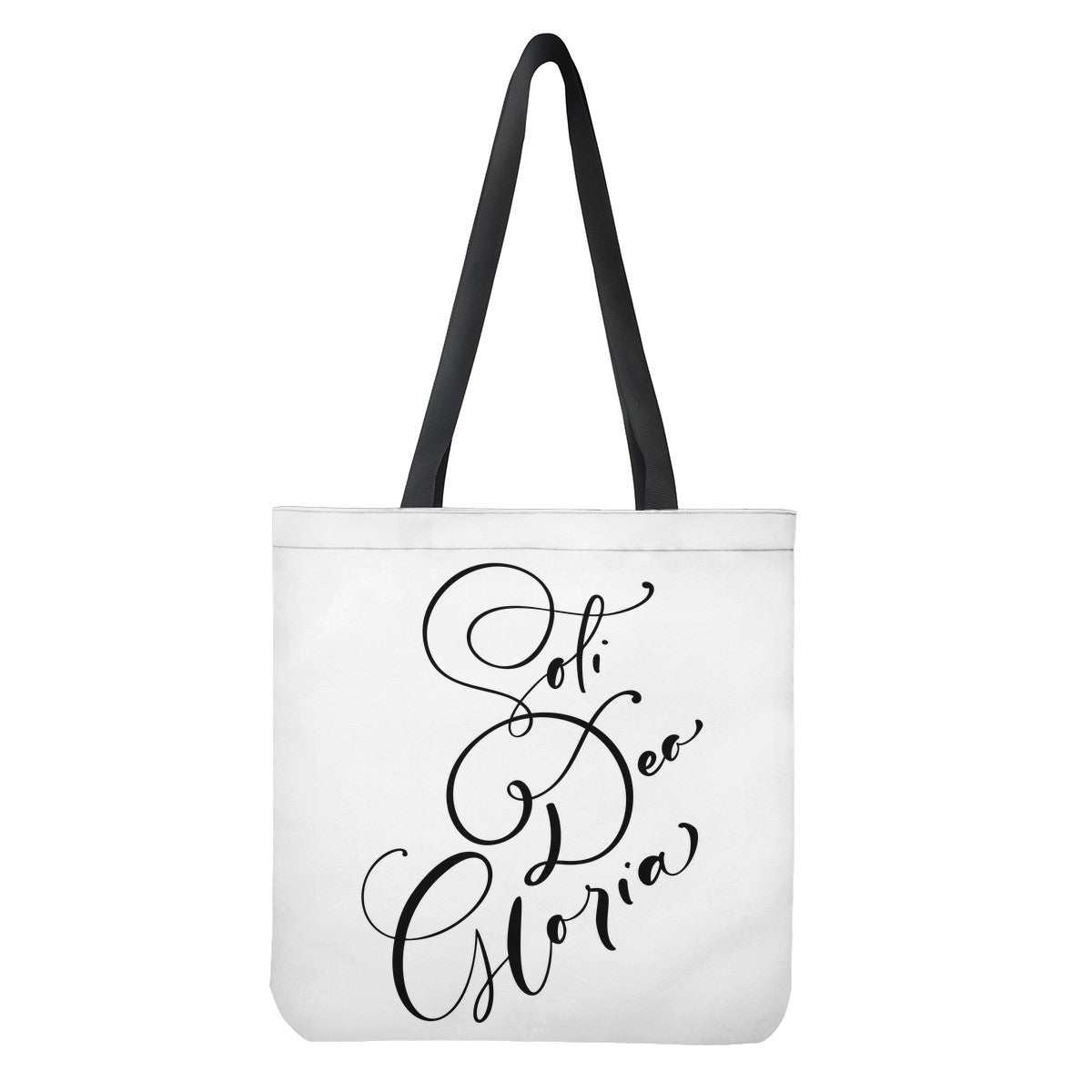 soli Deo gloria Cloth Tote Bags