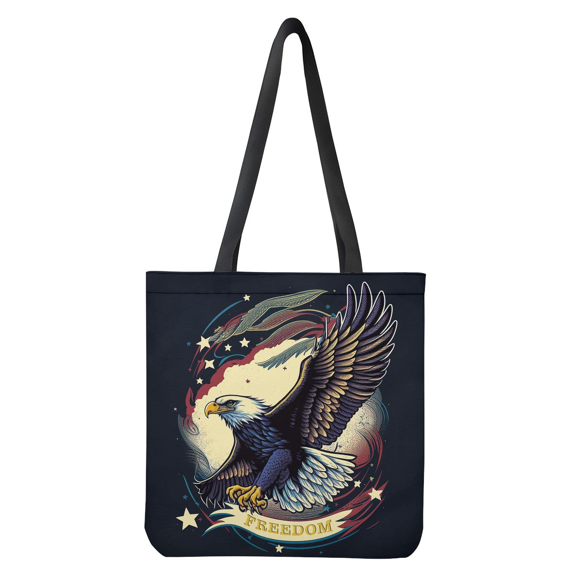 Freedom Flyer: Celebrating the Bald Eagle as a Symbol of Freedom and Strength in the USA Cloth Tote Bags