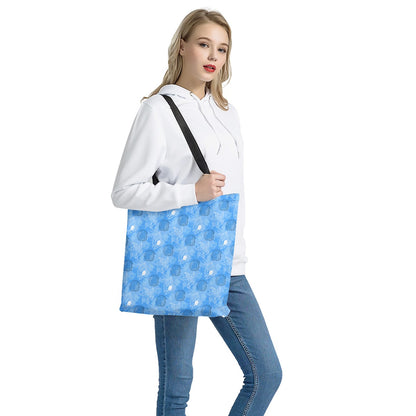 Blue Seashell Ocean Cloth Tote Bags