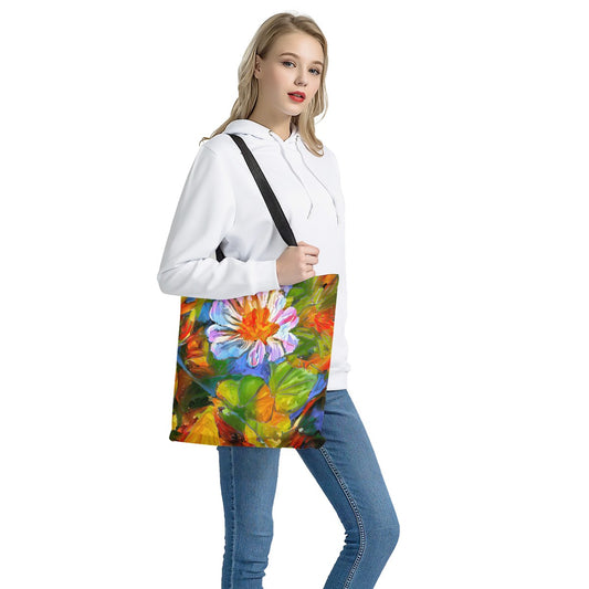 Petunia Flower Cloth Tote Bags