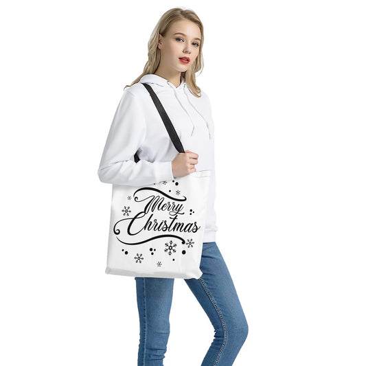 Cloth Tote Bags - Merry Christmas - Luxtrini, LLC