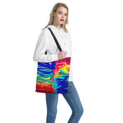 Rainbow Confusion Cloth Tote Bags