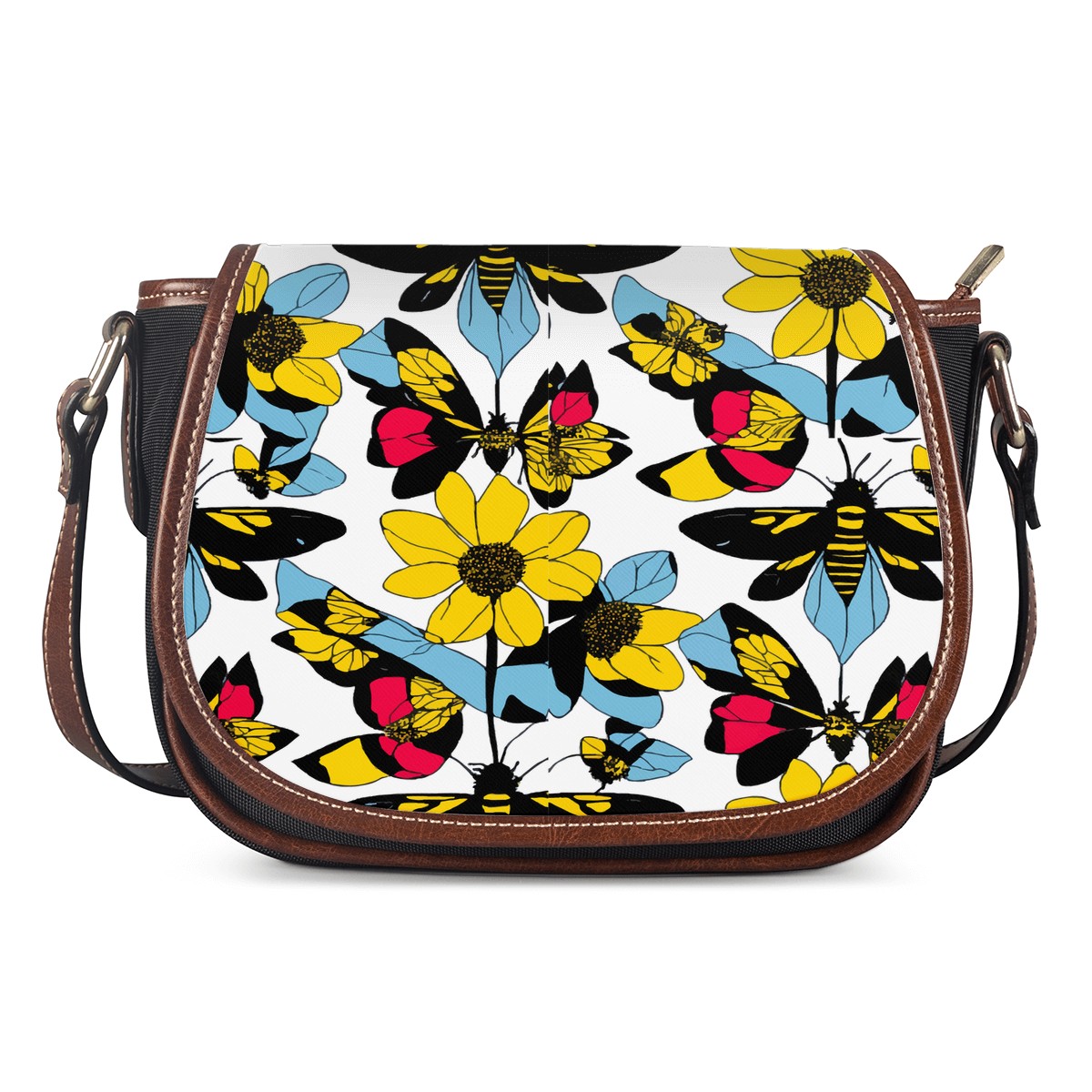 Bees and Sunflowers Saddle Bags