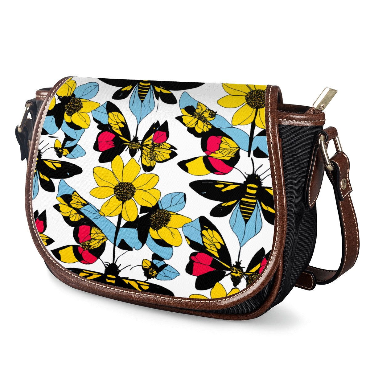 Bees and Sunflowers Saddle Bags