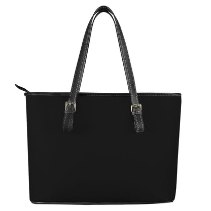 Leather Tote Bags - Black - Luxtrini, LLC