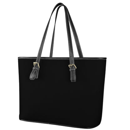 Leather Tote Bags - Black - Luxtrini, LLC