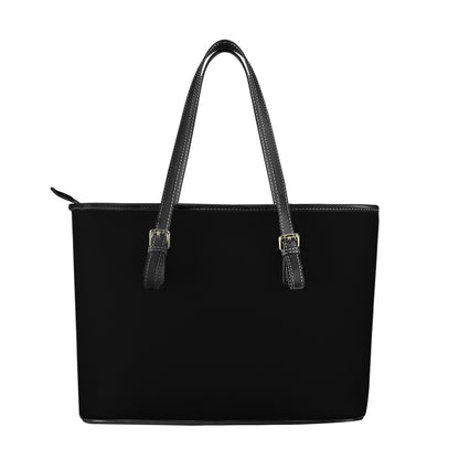 Leather Tote Bags - Black - Luxtrini, LLC